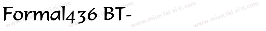 Formal436 BT字体转换